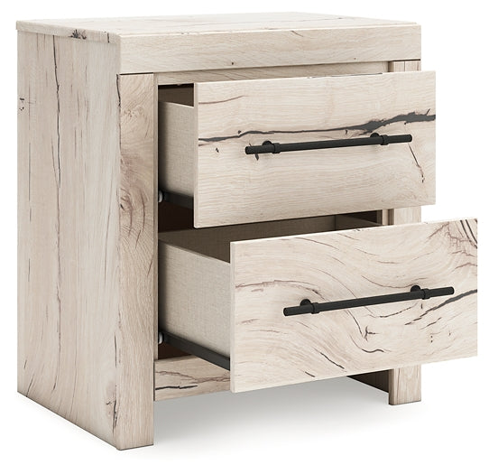 Lawroy Twin Panel Headboard with Mirrored Dresser and Nightstand