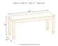 Owingsville Large Dining Room Bench