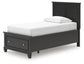 Lanolee Twin Panel Storage Bed