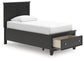 Lanolee Twin Panel Storage Bed