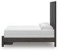 Queen Panel Storage Bed with Mirrored Dresser and Chest
