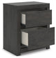 Queen Panel Storage Bed with Mirrored Dresser and Nightstand