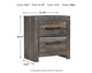 Drystan Twin Panel Headboard with Mirrored Dresser, Chest and Nightstand