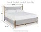 Lyncott Queen Upholstered Bed with Mirrored Dresser and Chest