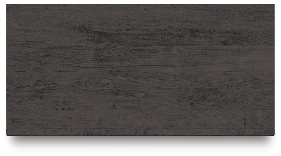 Queen Panel Storage Bed with Mirrored Dresser and Chest