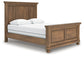 Feddinger Queen Panel Bed with Mirrored Dresser and Chest